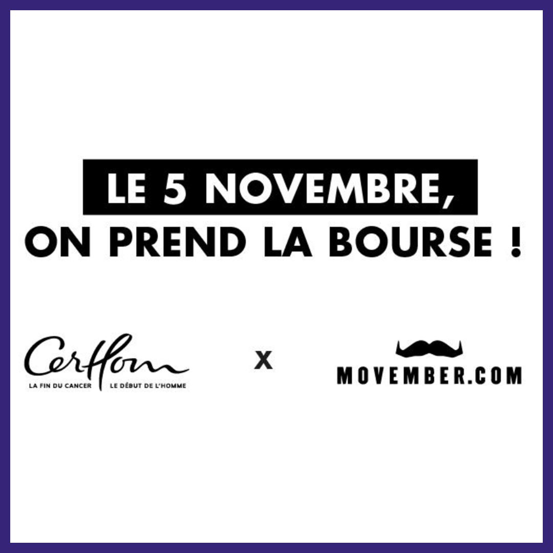 CerhomAsso's tweet photo. 💥 Ce 5 novembre, JE PRENDS LA BOURSE 💥 Envie de casser le silence autours des #CancersMasuclins et d’apprendre à palper. Avec CERHOM et @MovemberFRA, on installe une prostate géante place de la Bourse et on brise le tabou(rse) pour la santé masculine. #SantéMasculine https://t.co/A3ahQ2FOE6