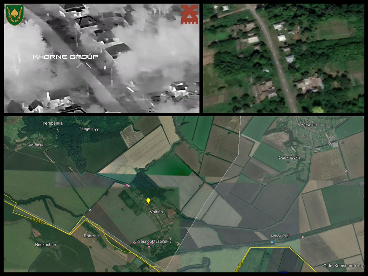 foosint's tweet photo. Drone group of the 21st Mechanized Brigade throws a grenade at a supposed position of a Russian drone crew in Volfino, Kursk.
Location: 51.264793, 34.475687
Source: https://t.co/j40idWV7vG
@UAControlMap @GeoConfirmed https://t.co/fBHjSAYy3i