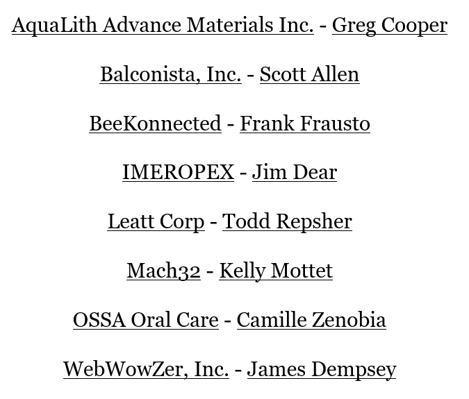 patentpoints's tweet photo. Look forward to joining tomorrow's "Virtual Rocket Pitch + Power Networking by @CONNECTpreneur. 

Check out the amazing lineup of companies ready to pitch! ⬇️⬇️⬇️

Signup link: https://t.co/nJaan7072i 

#Entrepreneurship #Access2Capital #IntellectualProperty #Startup #Halloween https://t.co/BxWtHb0NsB