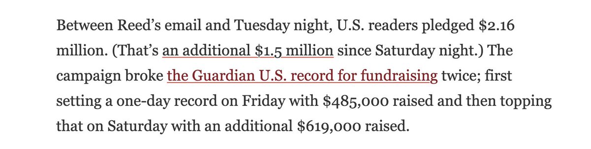 The misfortune of two news outlets has been a goldmine for others, per <a href="/SarahScire/">Sarah Scott Scire</a>. 

While <a href="/washingtonpost/">The Washington Post</a> + <a href="/latimes/">Los Angeles Times</a> have lost 250K and 18K subs respectively over not making presidential endorsements, <a href="/guardian/">The Guardian</a>, <a href="/PhillyInquirer/">The Philadelphia Inquirer</a>, <a href="/BostonGlobe/">The Boston Globe</a> have seen "exponential growth"