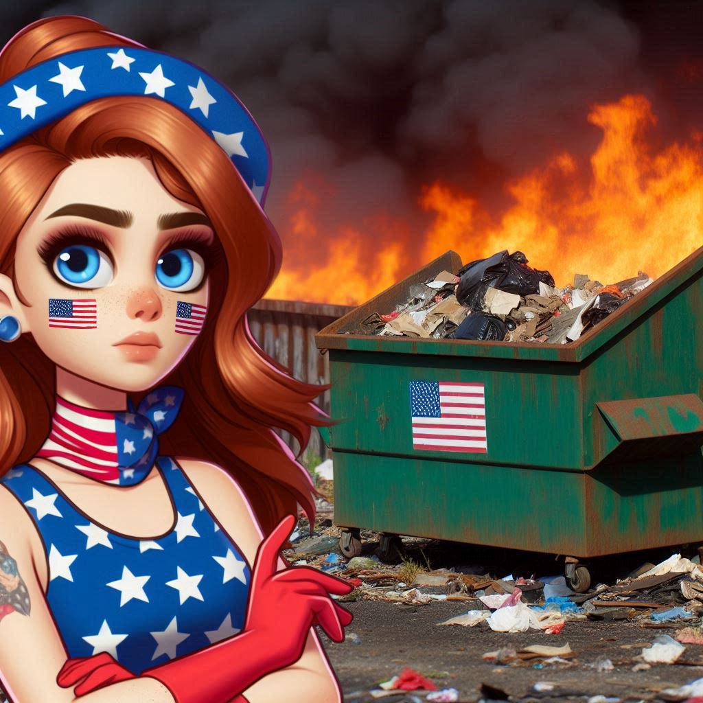 RosalynKDuke's tweet image. Well I guess that’s close enough. #garbagegate