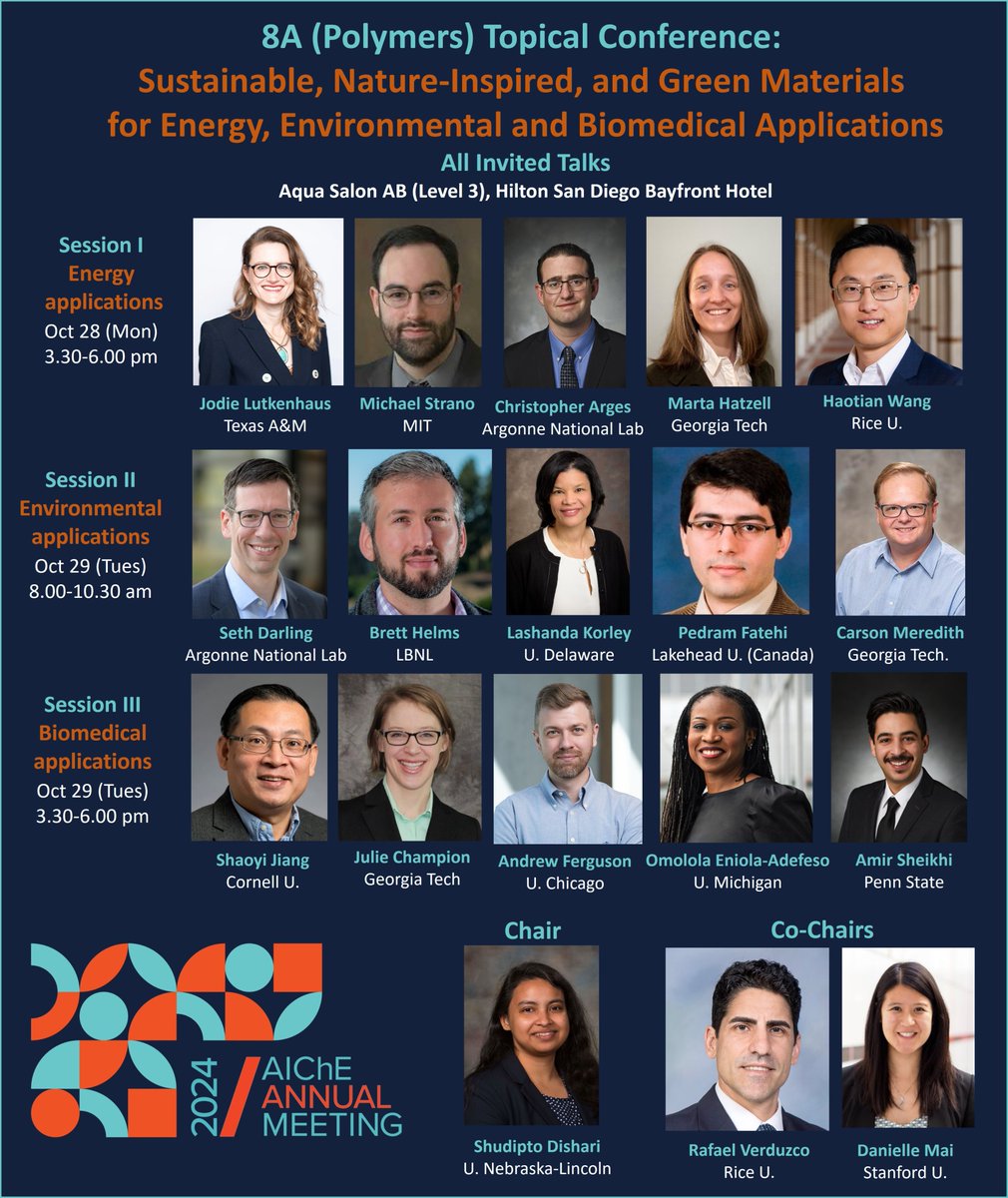 Shudipto Dishari (@konikadishari) on Twitter photo Can't believe we pulled off the 08A #Polymers Topical Conf!! Bringing so many greats under one umbrella was not an easy task😅, but somehow we managed it! Thnks to <a href="/RafRice/">Rafael Verduzco</a> & <a href="/daniellejmai/">Danielle J. Mai</a> for being my partner in crime on this! Sharing a few glimpse of it! <a href="/ChEnected/">American Institute of Chemical Engineers (AIChE)</a> <a href="/aiche_mesd/">AIChE Materials Engineering and Sciences Division</a> Can't believe we pulled off the 08A #Polymers Topical Conf!! Bringing so many greats under one umbrella was not an easy task😅, but somehow we managed it! Thnks to <a href="/RafRice/">Rafael Verduzco</a> & <a href="/daniellejmai/">Danielle J. Mai</a> for being my partner in crime on this! Sharing a few glimpse of it! <a href="/ChEnected/">American Institute of Chemical Engineers (AIChE)</a> <a href="/aiche_mesd/">AIChE Materials Engineering and Sciences Division</a>