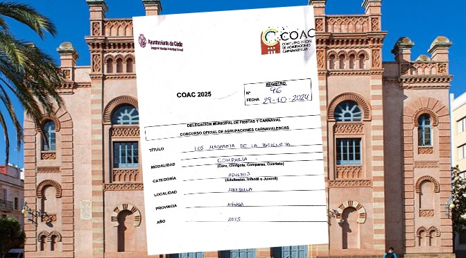 📄¡Ya estamos inscritos en Cádiz!