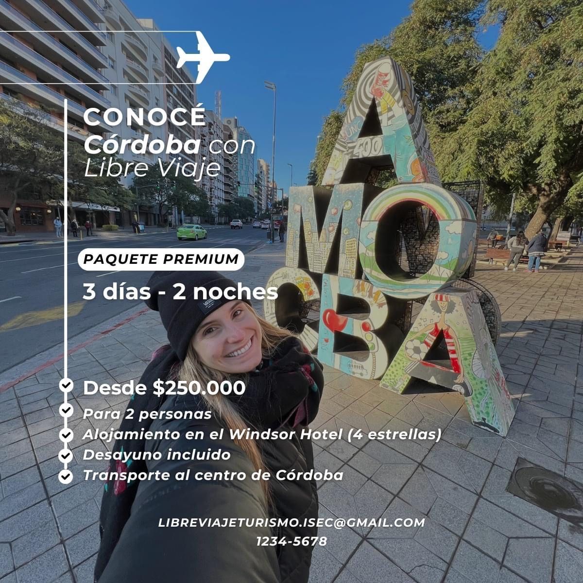 ¡Descubrí la magia de Córdoba! 🌄
Desde las imponentes sierras hasta los sabores únicos de sus alfajores, este paquete lo tiene todo: naturaleza, cultura y momentos inolvidables. 🎒✨ ¿Listo para tu próxima aventura?
#ExploraCórdoba #ViajaPorArgentina #Aventuras #LibreViaje
