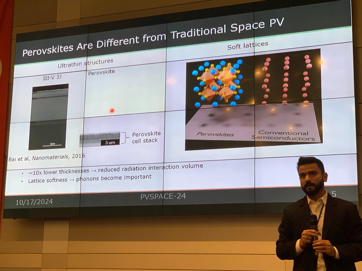 Attending the 'New Generation Photovoltaics for Space' (PVSPACE-24) conference, Turkey, was a wonderful experience! Thank you <a href="/PVSPACE_ORG/">PVSPACE</a> for the invitation to give a talk on our latest insights into radiation-matter interactions in #perovskites!
#spacepower <a href="/RITscience/">College of Science at RIT</a>