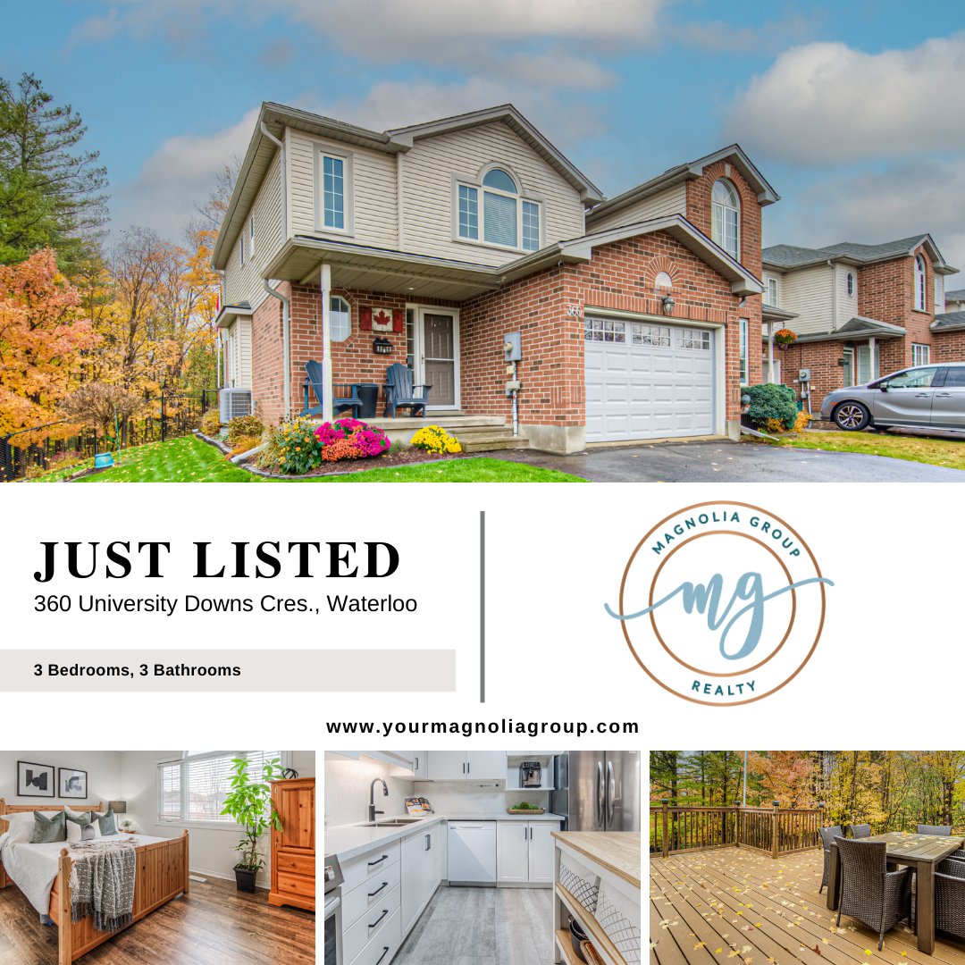 NSteffler84's tweet photo. 360 University Downs Cres., Waterloo
Modern 3 bed, 3 bath home!

Offered at $750,000
MLS# 40670057

Take a Tour ⤵️

https://t.co/IHD0soOJqq

Presented by @mymagnoliagroup

🤳 Us today for more info and a private showing. 🏠

#justlisted #home #waterloo https://t.co/jBamOEQH6V