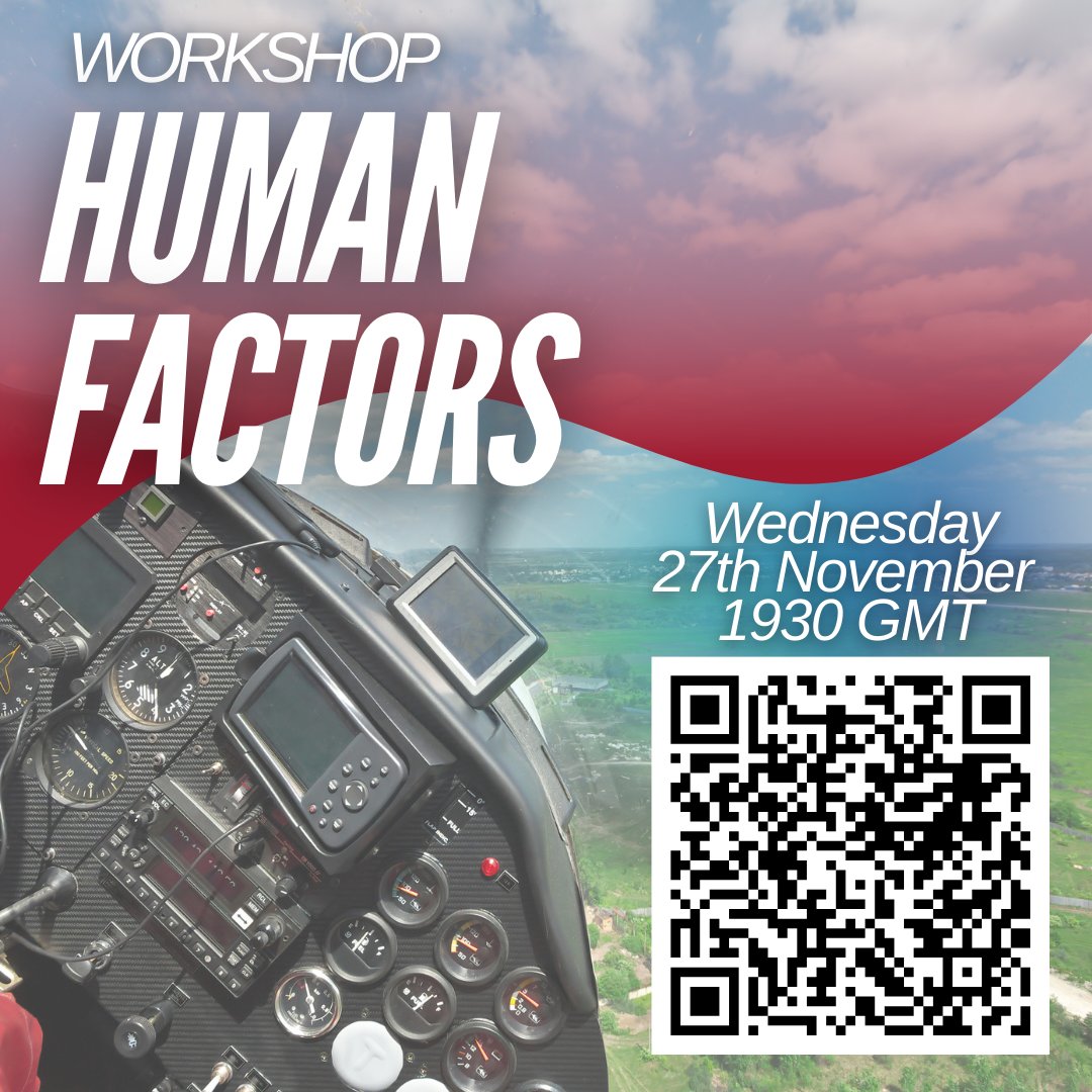 Join Matt, Elle and Talitha-Kay for an evening discussing Human Factors in GA and an insight on Pilot Mental Health. Come along to see how it applies to you and to ask any questions to our panel!

Register using the link below - 

us02web.zoom.us/webinar/regist…