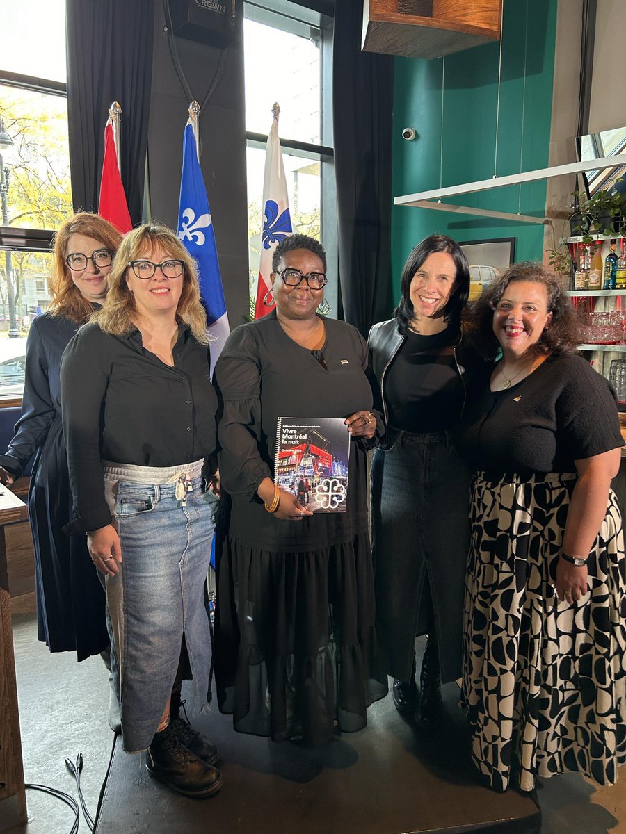 Ça y’est !!! 🎉

Nous avons annoncé ce matin au Vino Disco la première politique de la vie nocturne montréalaise grâce au leadership de <a href="/Val_Plante/">Valérie Plante</a> et <a href="/erickalneus/">Ericka Alneus</a>  🪩 

Une excellente nouvelle pour la vitalité économique et culturelle de la métropole au plus grand plaisir des