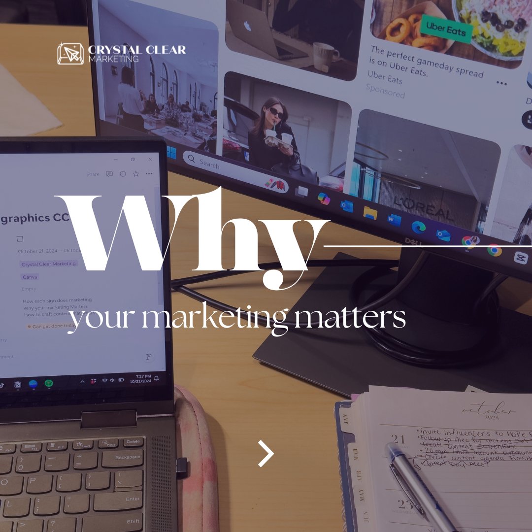 CrystalClearMkt's tweet photo. 📣 Why does marketing matter? It’s about trust, connections, and growth. 📈

Swipe through our latest post to find out why! 👇 

#MarketingStrategy #BusinessGrowth #CrystalClearMarketing https://t.co/GF8PLDFrsn