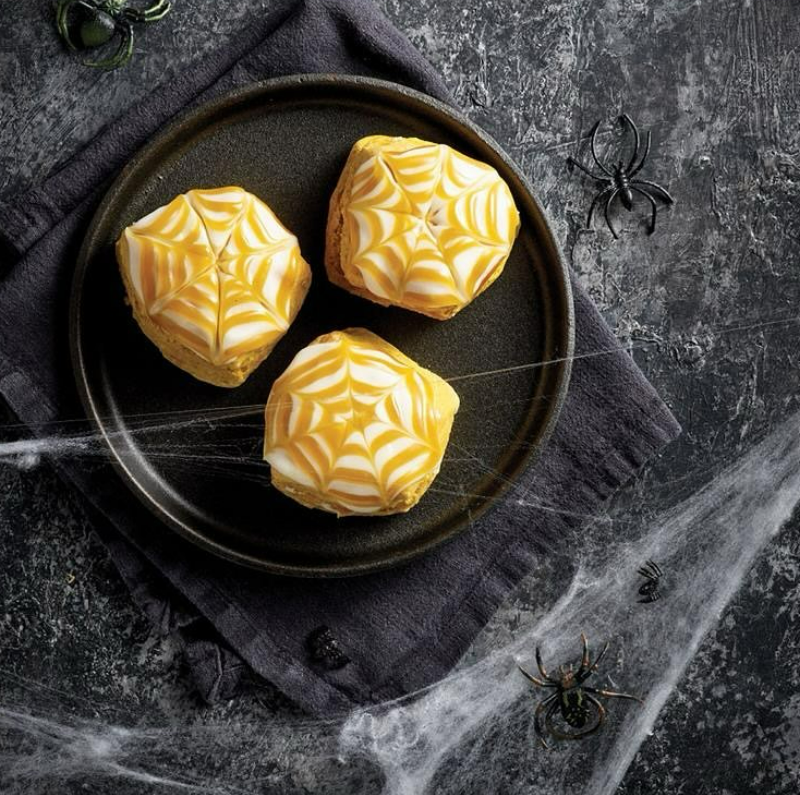 From now until Halloween pick up our COBweb Pumpkin Scones for the spooky season! Head to your local bakery in Suter Brook Village today before they disappear! @cobsbread👻🎃🦇 🕸🕷