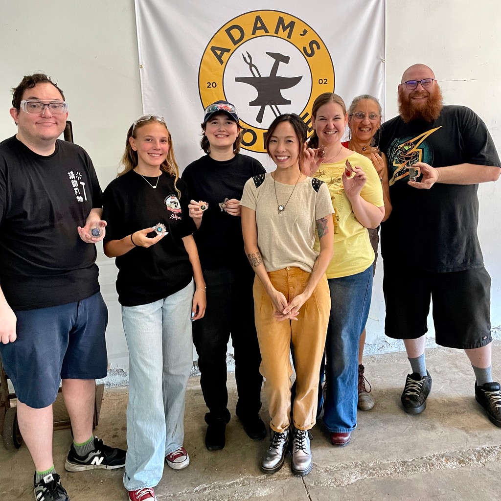 Chloeography's tweet photo. If you are one of the cool kids who've been following my work for while and are curious about the world of metalsmithing, I'd say come out this Saturday! Check out the annual Forge Festival at @adams_forge! It's a free event for all. 

https://t.co/mgbqs1ZrAd https://t.co/rspgiGR1eI