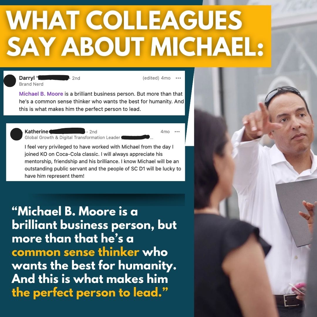 michael_b_moore's tweet image. Unlike @NancyMace I’m ready to have a conversation with the people of #SC01 about my why I’m the best person for the job — and what I’ll do as your representative to always put our country and the #LowcountryFirst