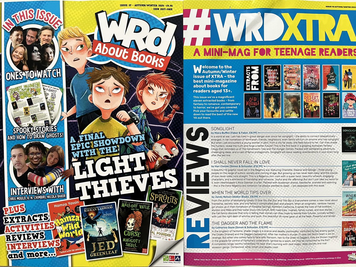 Tom G 📕 (@tjgriffiths) on Twitter photo The new <a href="/WRDmag/">WRDaboutbooks</a> magazine is out for autumn & winter - love reading this with my chn at home then taking it into school for reading corners. Great YA choices too! This month is my fav issue so far - lots of interviews, activities & books to go on Christmas lists 🤩📚 The new <a href="/WRDmag/">WRDaboutbooks</a> magazine is out for autumn & winter - love reading this with my chn at home then taking it into school for reading corners. Great YA choices too! This month is my fav issue so far - lots of interviews, activities & books to go on Christmas lists 🤩📚