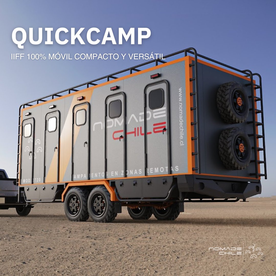 nomadechile's tweet photo. Con un enfoque en la movilidad y eficiencia, en Nómade Chile ofrecemos soluciones de #IIFF Móviles listas para los entornos más complejos y exigente.

#TrailerCamp &amp; #QuickCamp

📣🆕 ¡Atentos!
Un nuevo integrante se unirá pronto a la familia Nómade ➡️ https://t.co/gcr5EuQ1ve https://t.co/YHFcoXxLtH