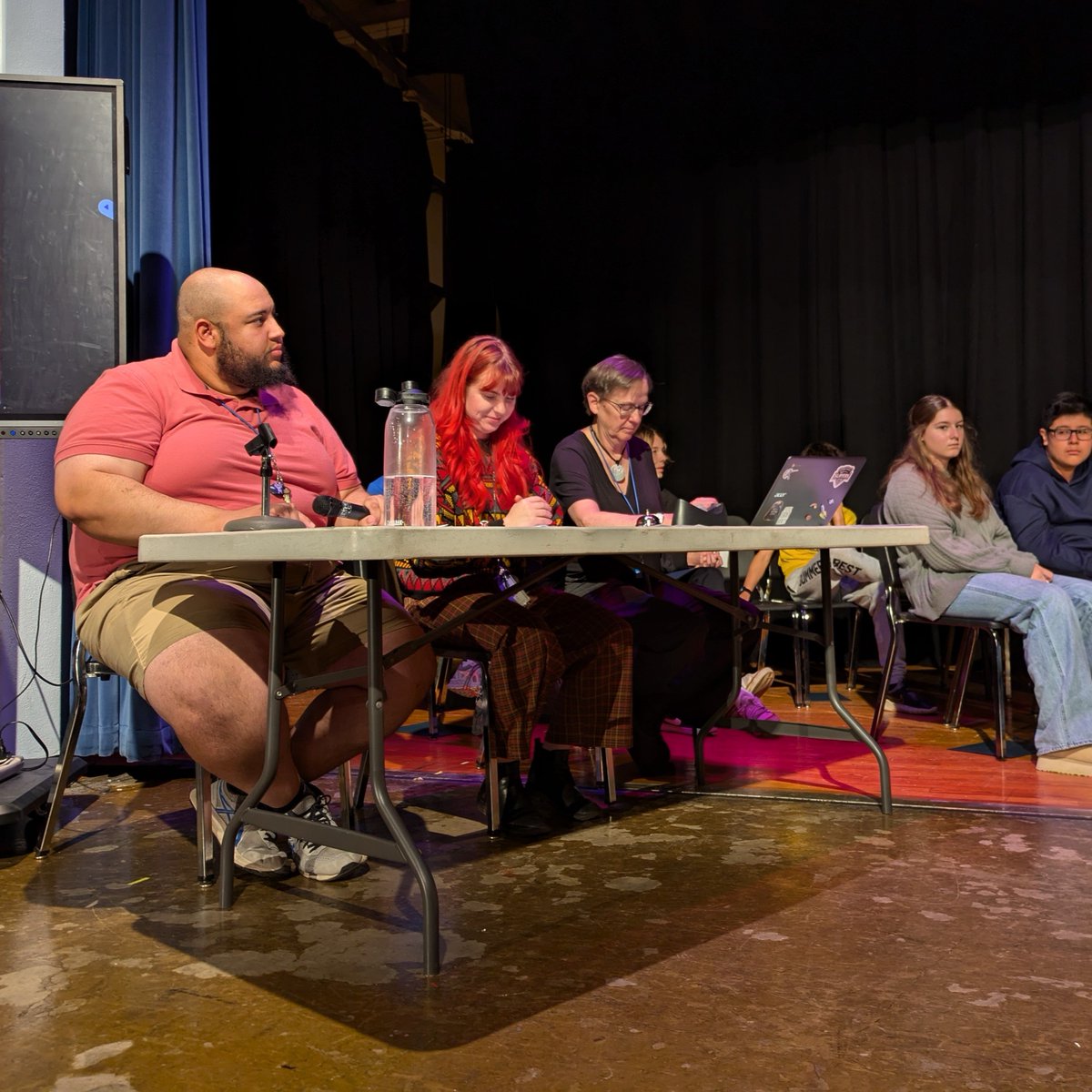 The Scripps Spelling Bee is back at @buford_middle! Congratulations to 8th grader Hazel Semmelhack, whose correct spelling of the word "salvageable" in the final round of the schoolwide bee this week sends her to the regional competition. Our runner-up is Ethan Huang.