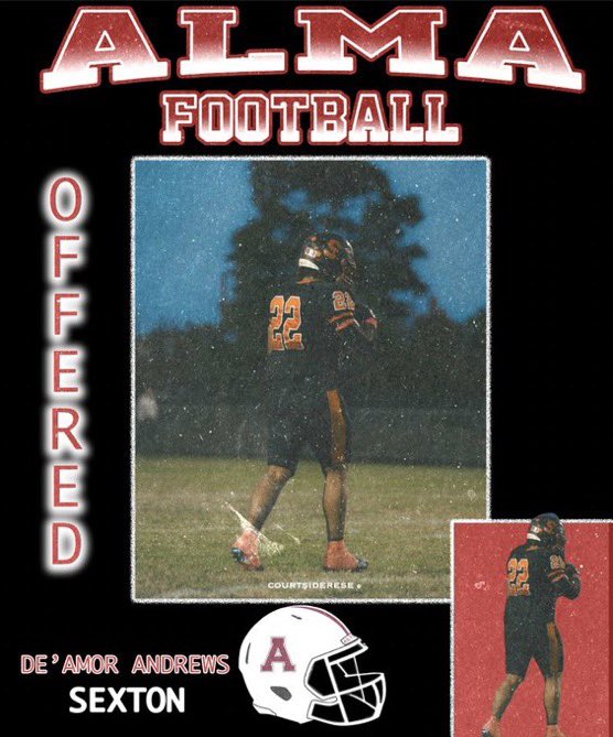 I’m blessed and thankful to receive an offer from Alma College!
<a href="/AlmaScotsFB/">Alma College Football</a>
<a href="/AlmaCoachCole/">Scotty Cole</a>
<a href="/Ryan_Ettinger1/">Ryan Ettinger</a>
<a href="/CoachJDavis2/">Coach J. Davis Head coach Lansing JW sexton JDubb!</a>