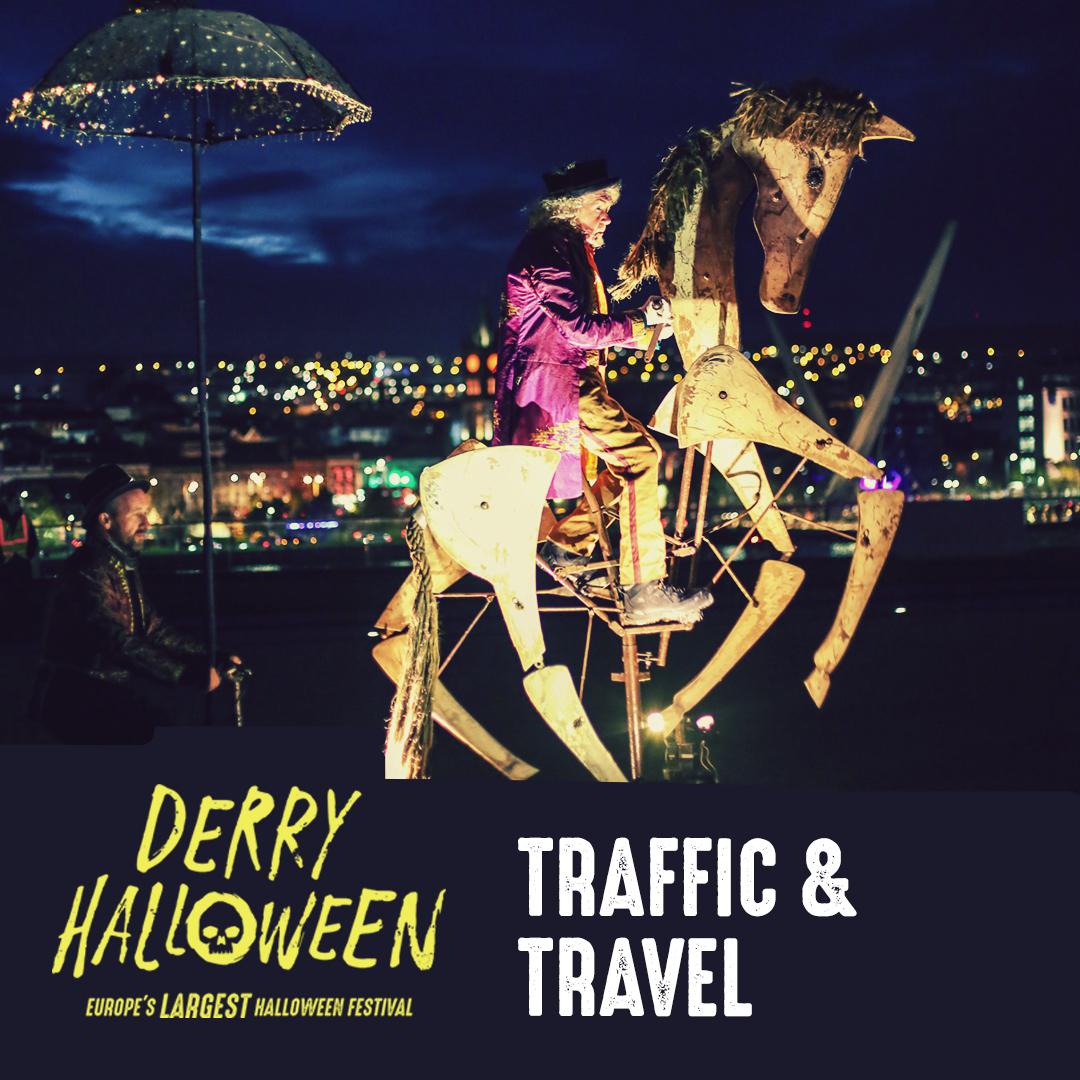 🚗If you’re travelling to the Awakening the Walled City Trail this evening please plan your journey and check out available parking in and around the city centre🅿️

Please park responsibly and do not obstruct pavements, gates or driveways❌

▶ derryhalloween.com/car-parking/

28 m