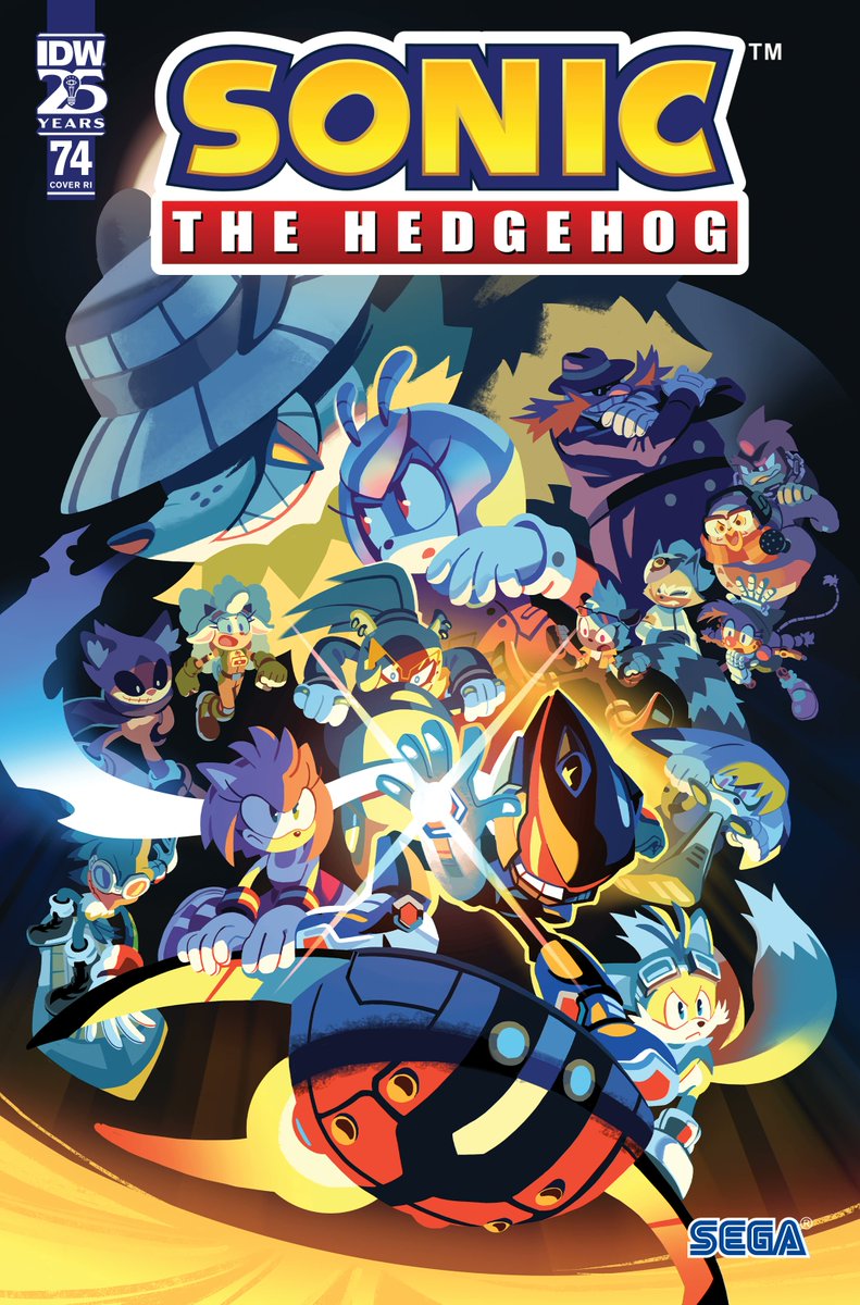 Sonic the Hedgehog #74 is out now-- The Phantom Rider Arc's almost over and things are really moving!

Find it on IDW's app, Google Books, or at your local comic book store!