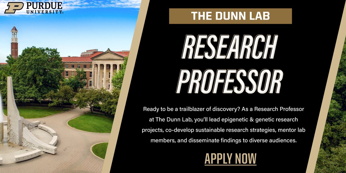 ErinDunnScD's tweet photo. Do you have a passion for (epi)genetics &amp; mental health? The Dunn Lab at @PurdueLibArts is hiring a Research Asst./Assoc. Professor to lead research projects, mentor lab members &amp; disseminate findings. #sciencejobs #EpiJobs

Please RT &amp; reach out for info:
https://t.co/jiU52VQKN8 https://t.co/KREcHfcf17