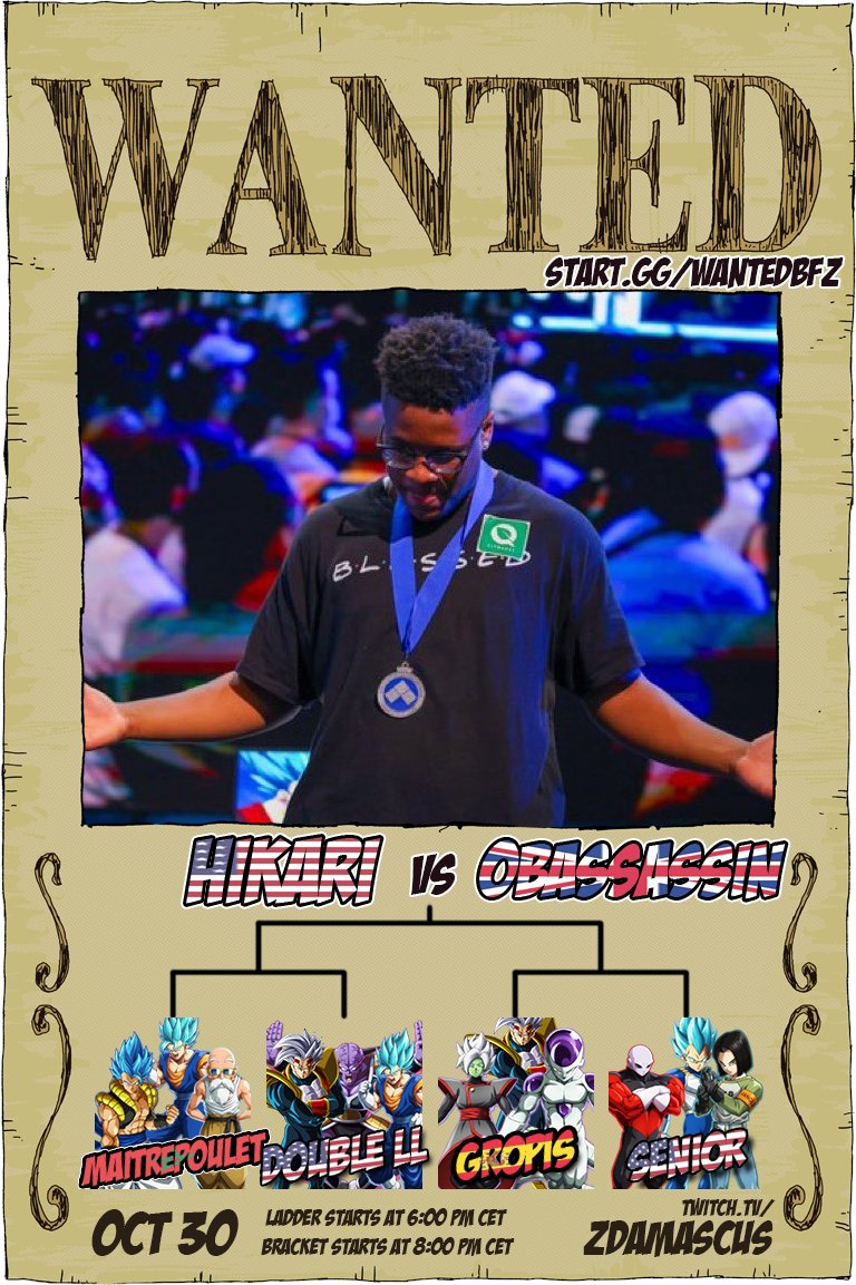 LADDER IS COMPLETE! BIG Wanted to celebrate DBFZ at EVO France its TIME!

<a href="/maitrepouletoff/">MaitrePoulet</a> vs <a href="/LEXXLLUTHOR/">Double LL </a> 
<a href="/dani_gras/">Gropis</a> vs <a href="/SeniorATL/">Sénior 🏙</a> 

Also <a href="/HikariNYC/">Hikari</a> vs <a href="/OBAssassin/">Jess</a> later!!

PULL UP!! Link below