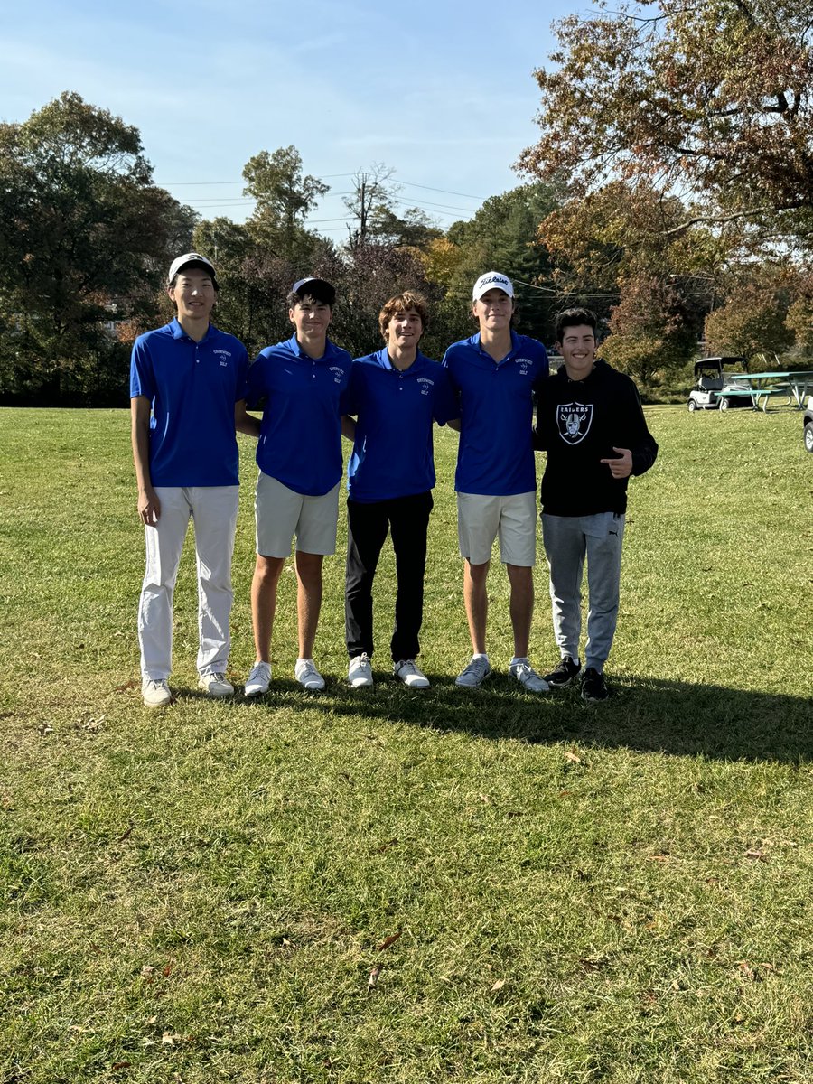 Great to see Sherwood alum and current Goucher College golfer Tyler Lynch out supporting the team at the State Championship today at University of Maryland.