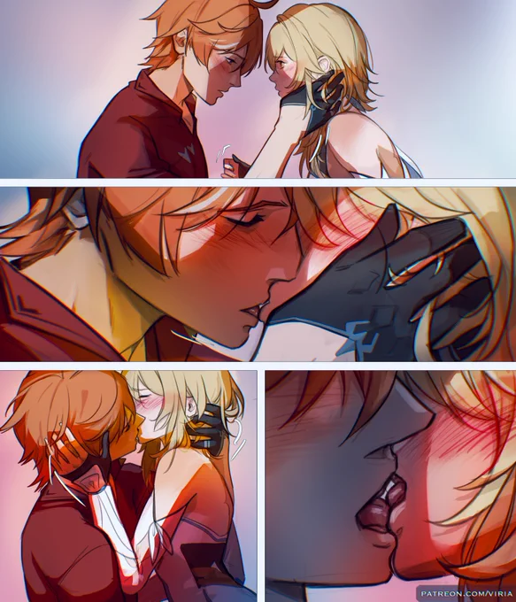 finally reunited (2/2) #chilumi #childe #lumine #genshinimpact #tartaglia #art

the full comic is nsfw, so you can see the pages 8-14 on my p@treon🫡🥰 