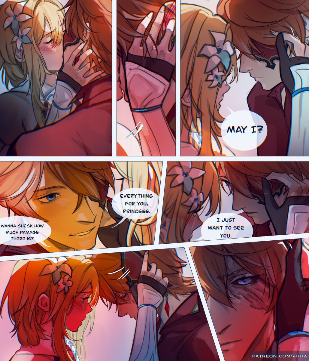 finally reunited (2/2) #chilumi #childe #lumine #genshinimpact #tartaglia #art

the full comic is nsfw, so you can see the pages 8-14 on my p@treon🫡🥰 