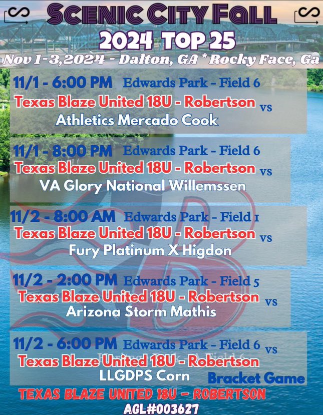 Jenna Whitmire (@jennawhit2026) on Twitter photo Can’t wait to play this weekend in Georgia!! Show up and watch us ball out. #ScenicCity let’s gooooo <a href="/blazeunited18/">Blaze United 18U</a> Can’t wait to play this weekend in Georgia!! Show up and watch us ball out. #ScenicCity let’s gooooo <a href="/blazeunited18/">Blaze United 18U</a>