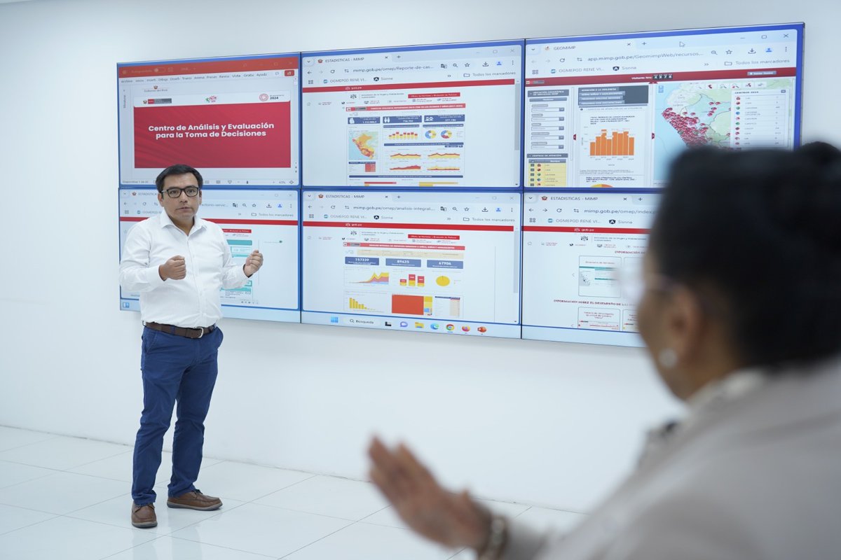 📢 ¡Hoy lanzamos el Centro de Análisis y Evaluación para la Toma de Decisiones en el MIMP! 🎉

Este espacio permite una gestión de información integral y colaborativa, con datos multisectoriales que fortalecen la toma de decisiones en favor de mujeres y poblaciones vulnerables.