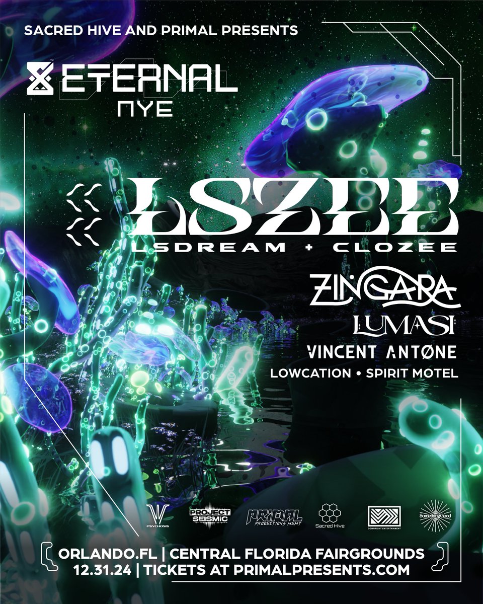 lsdream's tweet photo. LSZEE NYE RUN 🪩 We’re SO excited to ring in the New Year in Philly, SLC & Orlando!!! It’s been such an incredible year bringing this project to life and we’re going out with a bang. Tickets on sale now. See you sooooon!! 🙌

🎉 12/28 @hijinxfest 
🎉 12/30 @mutinymusiccltv 
🎉 12/31 Eternal NYE