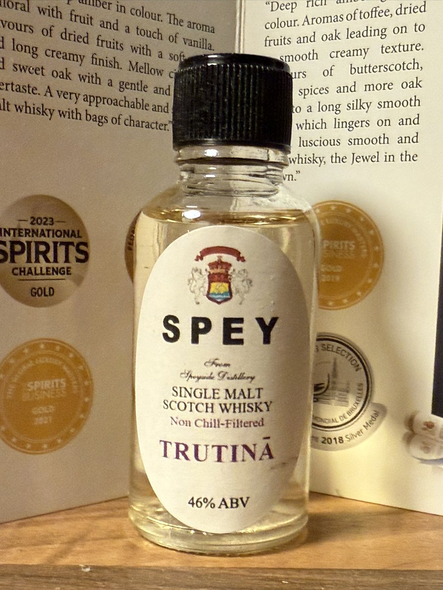 ManyMilesWhisky's tweet photo. Trutina. Palate: Initially quite sharp, with notes of cranberries that fade to strawberries #SpeysideDistillery #TweetTasting @SpeySingleMalt, @TweetTastings @TheWhiskyWire #scotch #whisky https://t.co/YrR0MkNJ7J