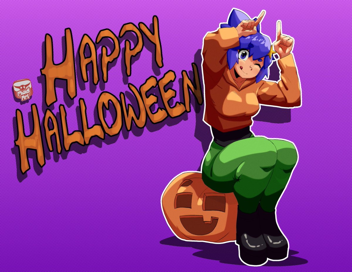 Plaid_Ranger_'s tweet photo. Nova wishing everyone a Happy Halloween! https://t.co/GS8G5443NC