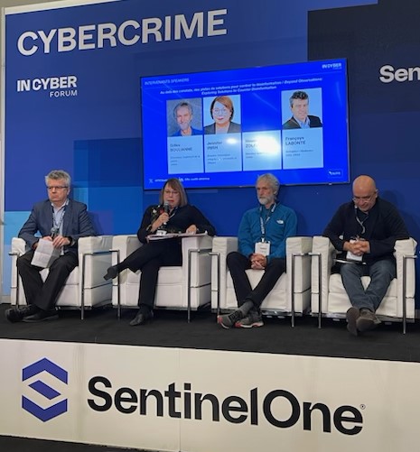 Ce matin, lors du #ForumInCyberCanada, Françoys Labonté, Housman Zolfaghari et Gilles Boulianne, qui font tous les trois partie du CRIM, se sont réunis pour discuter des mécanismes de propagation des fausses informations et des conséquences qui en résultent.