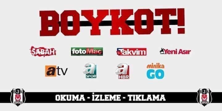 Bunları boykot etmeliyiz hadlerini iyice aştılar artık <a href="/Besiktas/">Beşiktaş JK</a> <a href="/bulentuslu1903/">Bülent USLU</a>