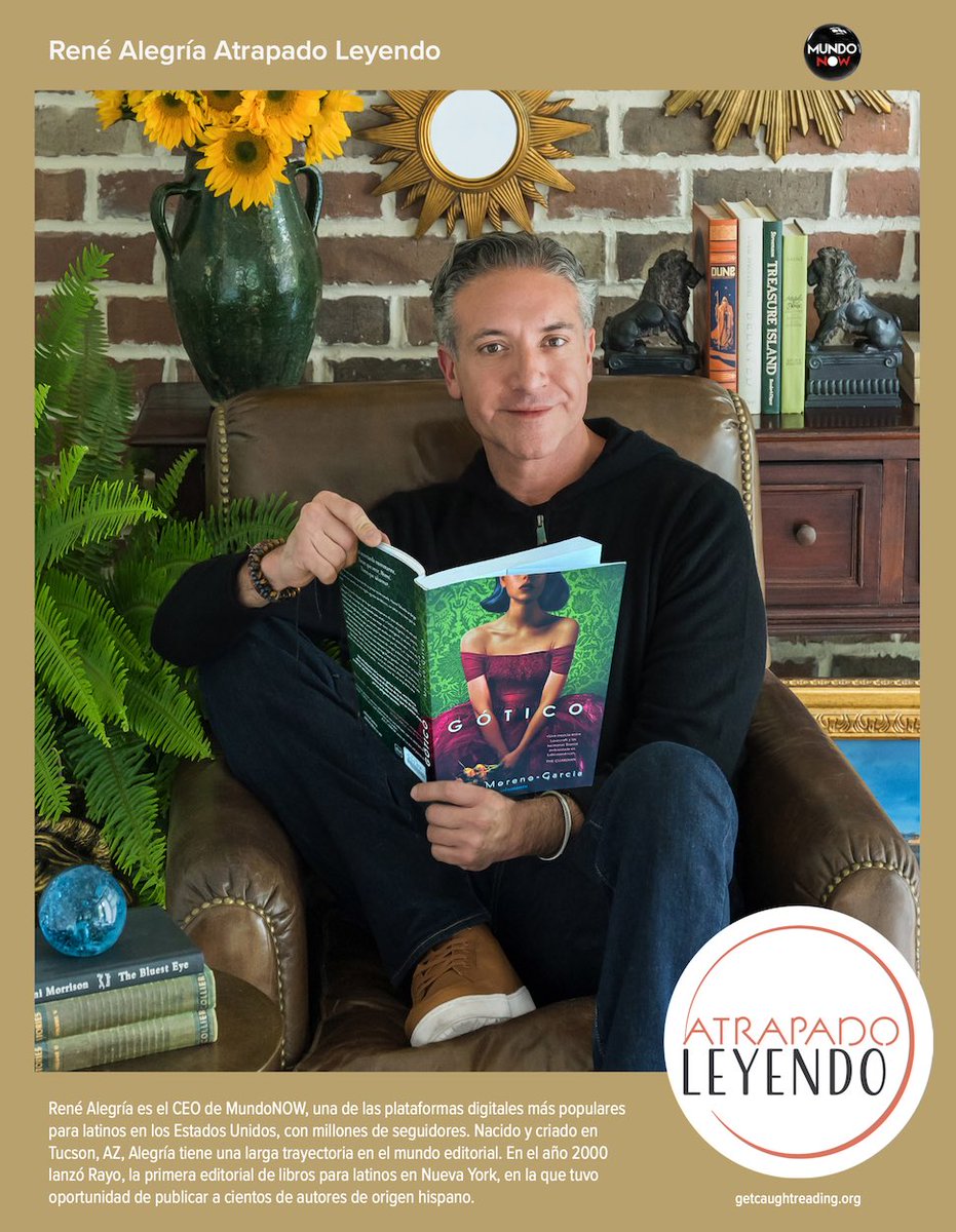 EveryChildRead's tweet image. Get Caught Reading with Rene Alegria, CEO of @MundoNowOficial - one of the largest independently owned Latino digital media platforms in the US!
This is the first #GetCaughtReading poster featured in both English and Spanish!
Learn more: getcaughtreading.org/new-posters/