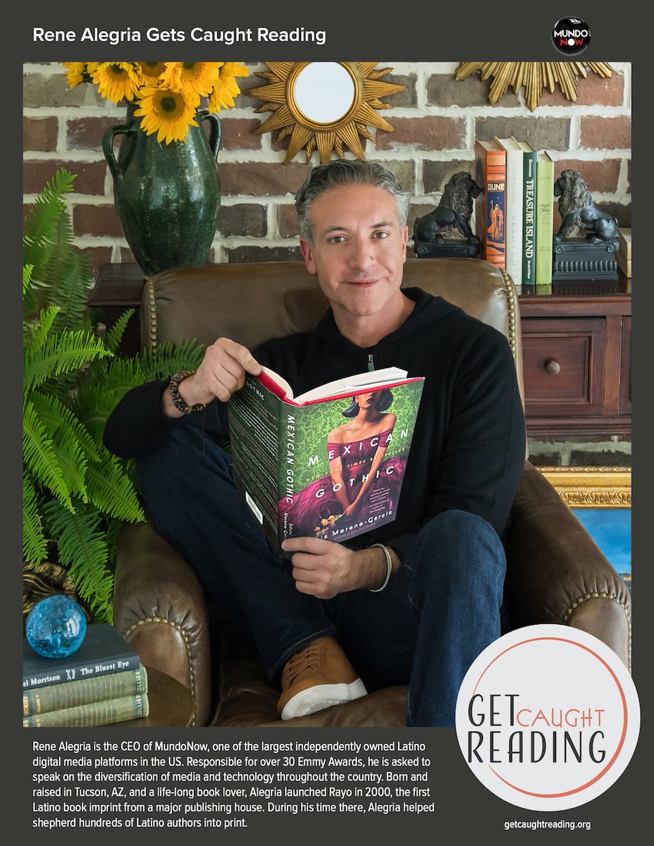 EveryChildRead's tweet image. Get Caught Reading with Rene Alegria, CEO of @MundoNowOficial - one of the largest independently owned Latino digital media platforms in the US!
This is the first #GetCaughtReading poster featured in both English and Spanish!
Learn more: getcaughtreading.org/new-posters/