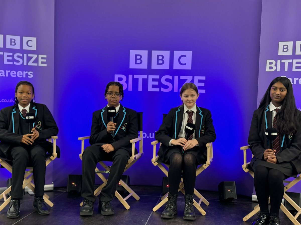 eactcrest's tweet photo. It was a pleasure to have the BBC team in school today to discuss all things careers with our students. Thanks for stopping by @bbcbitesize @EducationEACT https://t.co/bc6haw5Z19