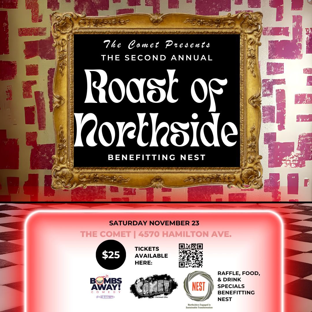 NestNorthside's tweet photo. Get tickets to The Roast of Northside here! https://t.co/hUiL65ZfIn https://t.co/CfnHPCiabj