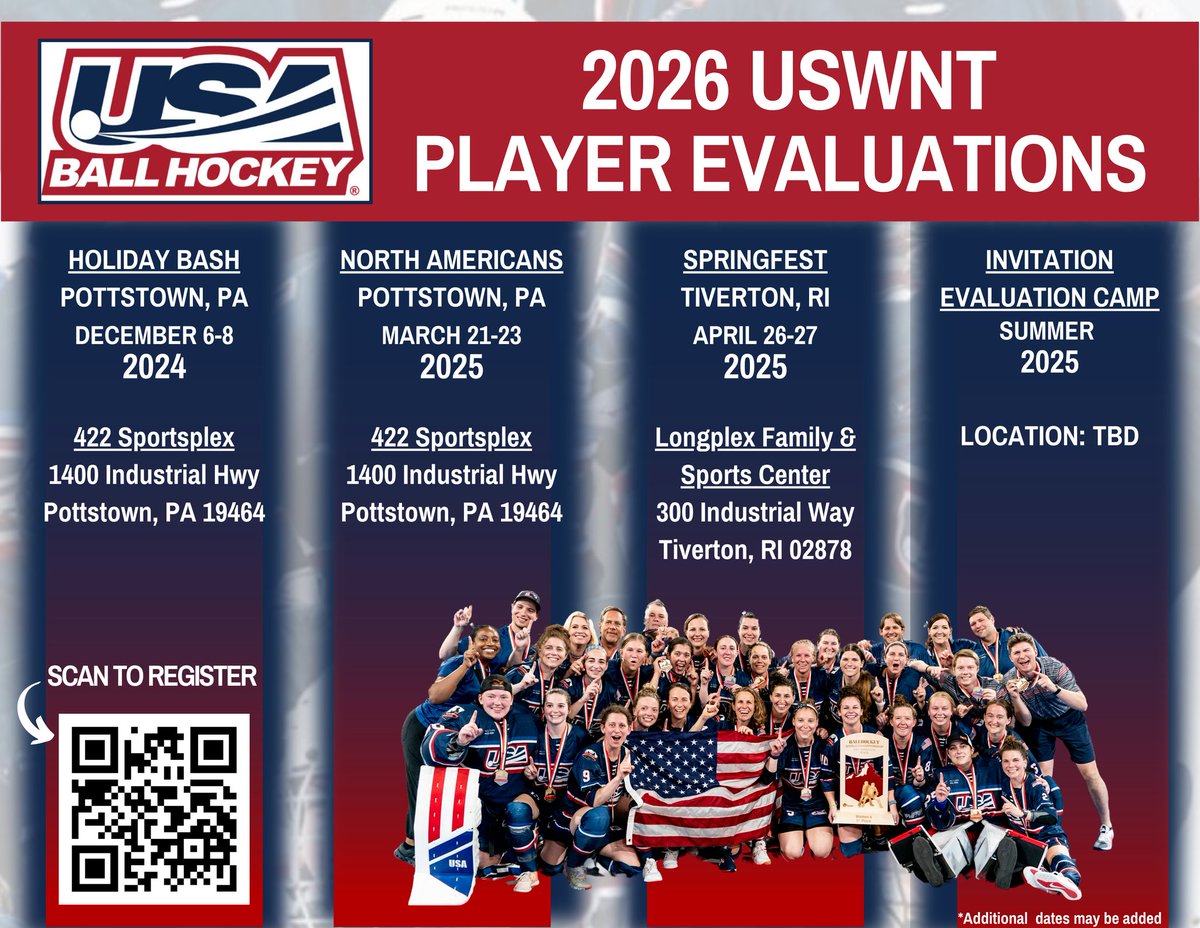 CoachJenWilson's tweet image. It's an exciting time to be a part of #TeamUSA as prep for the 2026 World Championships has begun! See below for our eval festivals and camps. Join us in growing the game and become a part of our continued history! 🇺🇲🏅