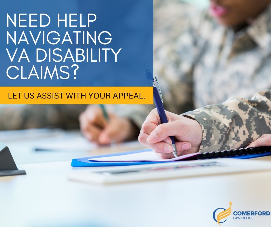 ComerfordLaw's tweet image. Are you confused about VA disability claims? Get clear, professional guidance from Comerford Law Office, LLC. Contact us today.
#VeteransHelp #VAClaims

bit.ly/3zmrbcV