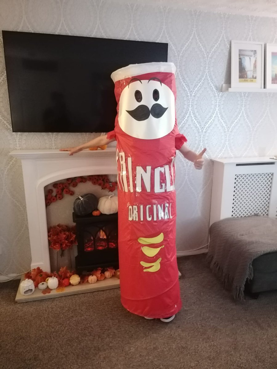 too2hottie's tweet photo. @Pringles_UK My kid’s dressed as a can of Pringles this Halloween – he's looking stack-tacular and ready to pop into some spooky fun! #HalloweenSnacks #OnceYouPop https://t.co/xPGoLt6zdg