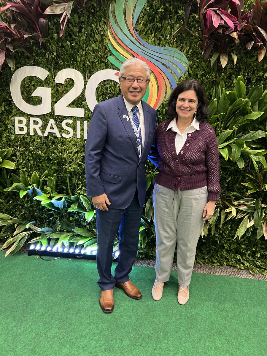 Privileged to be a plenary speaker of the G20 High Level Meeting on Climate &amp; Health with health ministers. Brazil Minister Nisia Trindade led a succeful process reaching agreement to focus on equity, one health, resilient health systems, workforce and AMR.