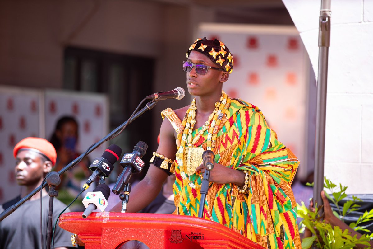 thejaylit_'s tweet photo. To the Mfantsipim HeadBoy who has made history today as the first HeadBoy in the history of our school to be at the NSMQ finals and win for us a trophy, we say Congratulations!🎊
This a prophecy-come-true! 
All thanks to God for winning with us the victor’s crown of gold!🏆❤️🖤 https://t.co/OJtHcqcMkB