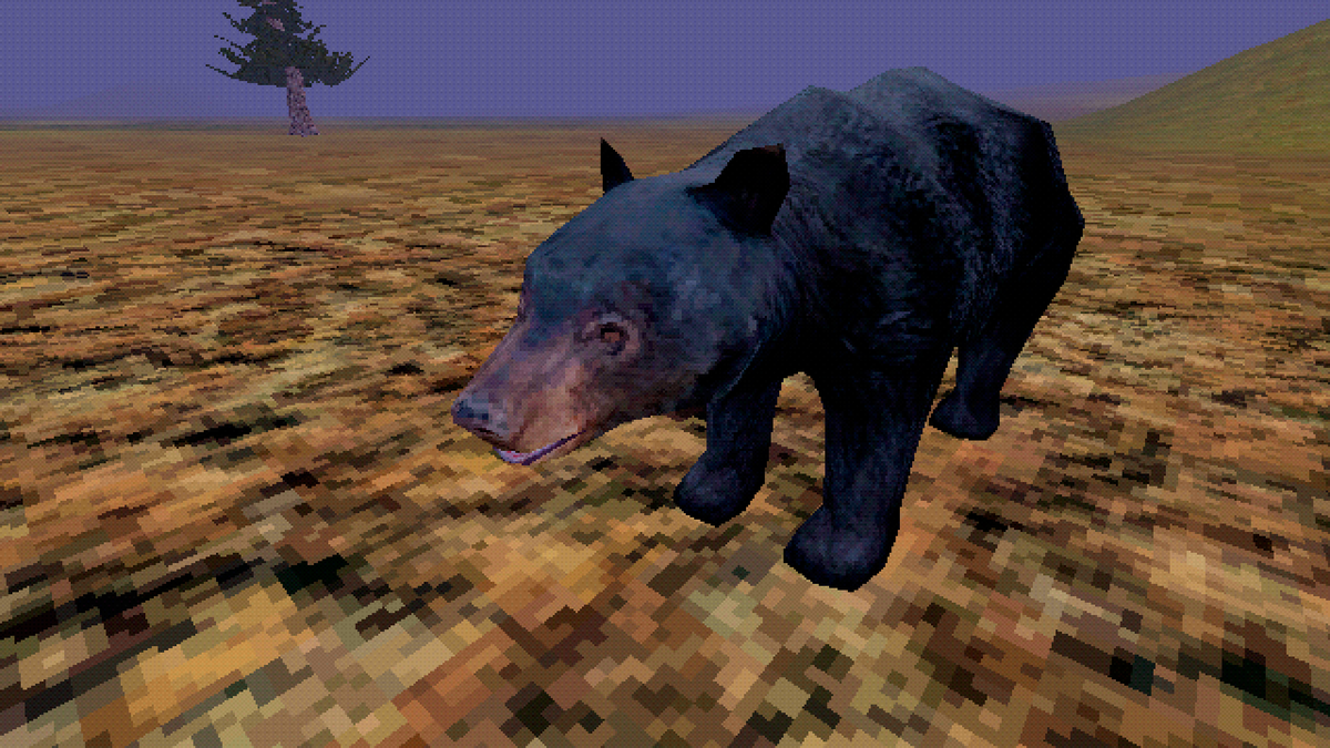 Vinrax's tweet photo. Just some pics of in game animal models. Animations in progress. #thelonehunt #fps #ps1 #psx #indiedev #lowpoly https://t.co/77jGq8BR5B