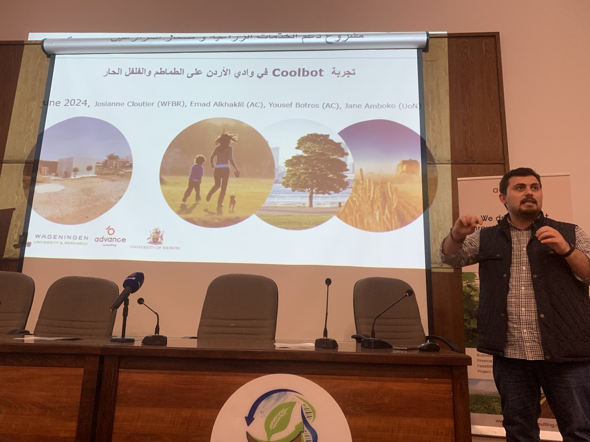ambuko's tweet photo. They came to @uonbi saw cooling technologies from our research group, identified the #Coolbot as the context-appropriate option for smallholder farmers in Jordan. They've installed one, conducted successful pilots and now they're ready to scale @HortInnovLab #innovation scale-up https://t.co/A0LpgdyVIL