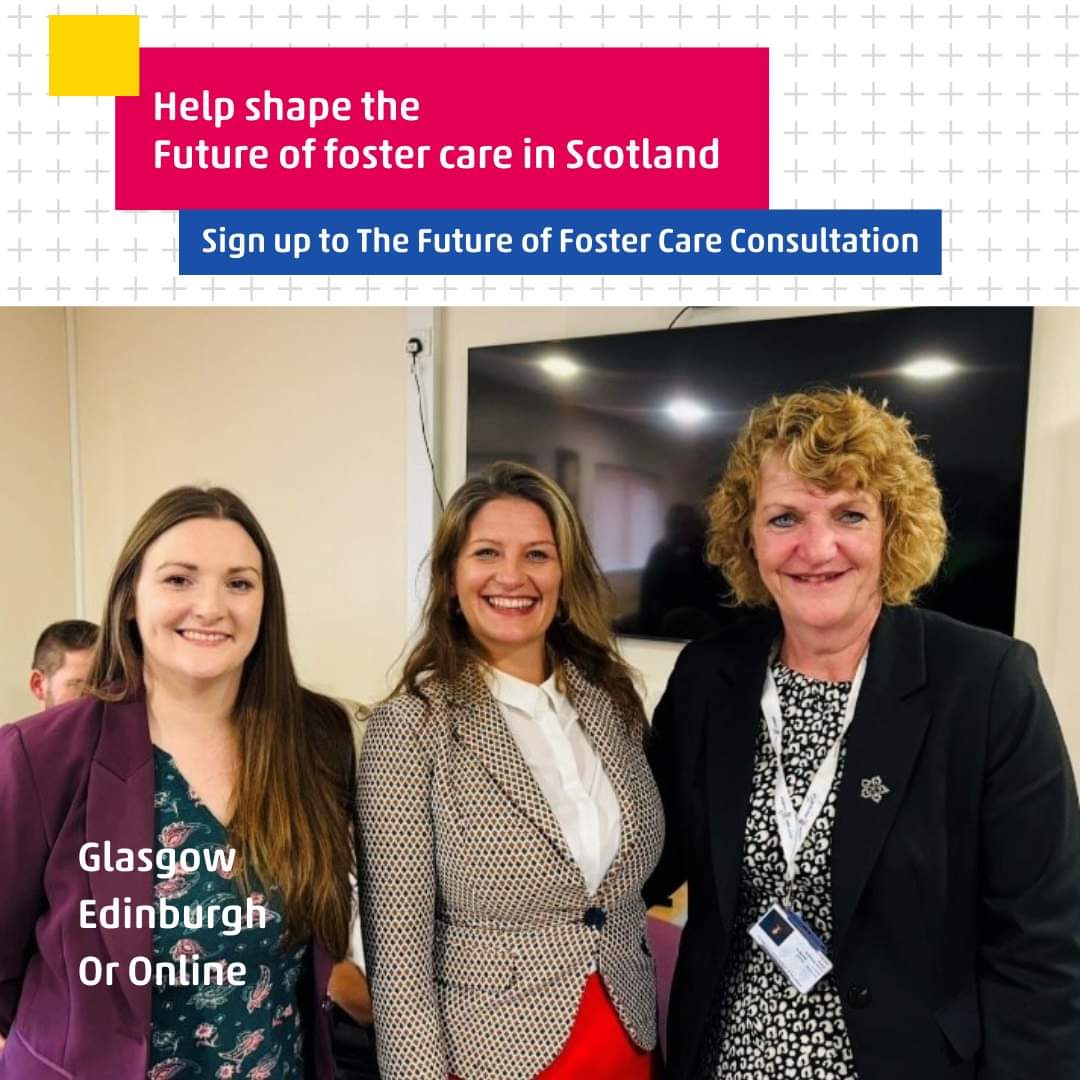 fosteringnet's tweet photo. 📣 Help Shape the Future of Foster Care in Scotland! 

👉 The @scotgov have launched a three month national consultation on the Future of Foster Care and is seeking the views of foster carers and care experienced young people. https://t.co/G74djoKzwn