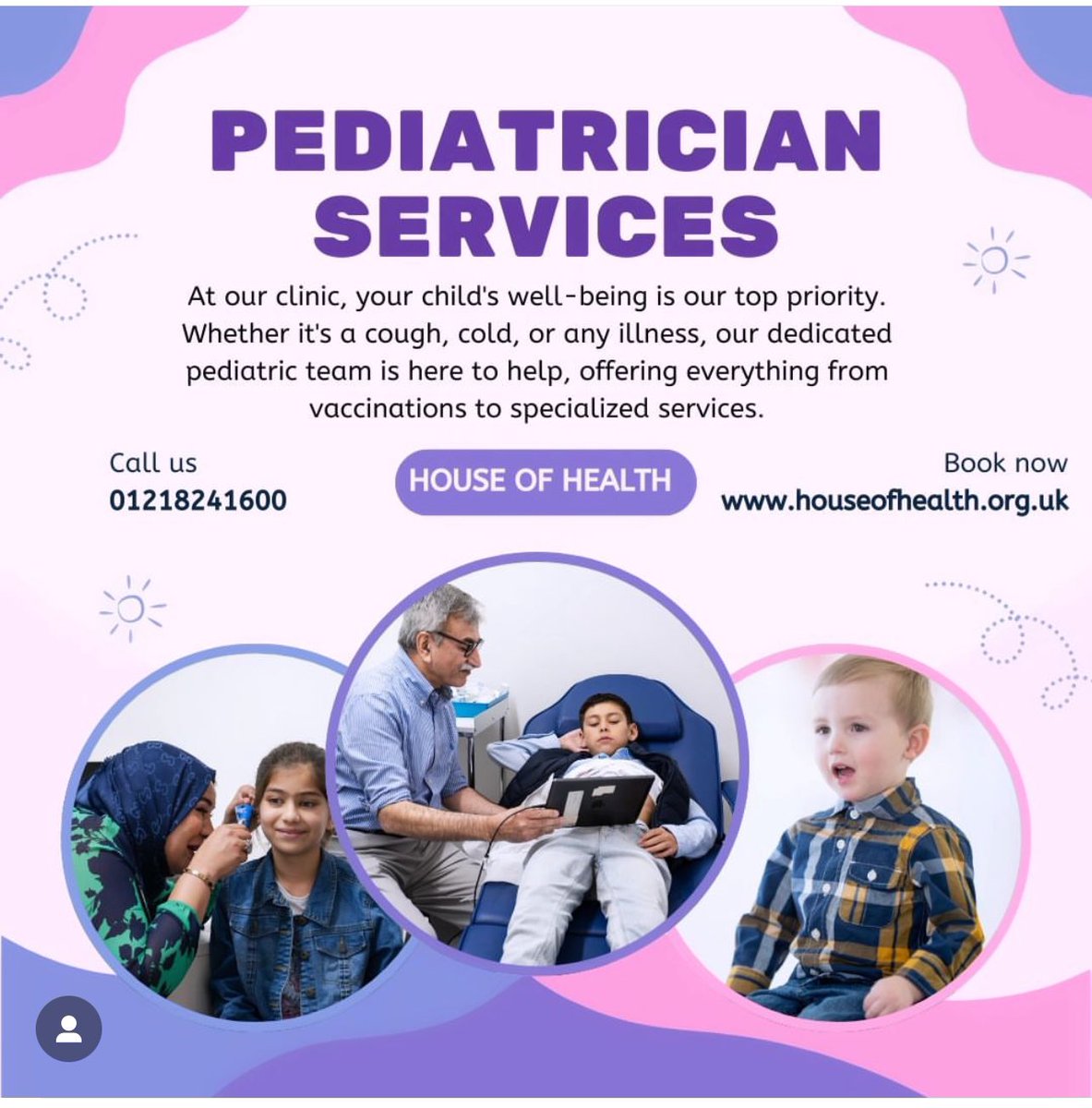 👶💙 Expert Pediatric Care for Your Little Ones at House of Health! 💙👶

Whether it’s a common cold, an infection, or an immunization, we’re here to keep your child healthy and happy. With our experienced pediatric team, including renowned consultant pediatrician Dr. Munir