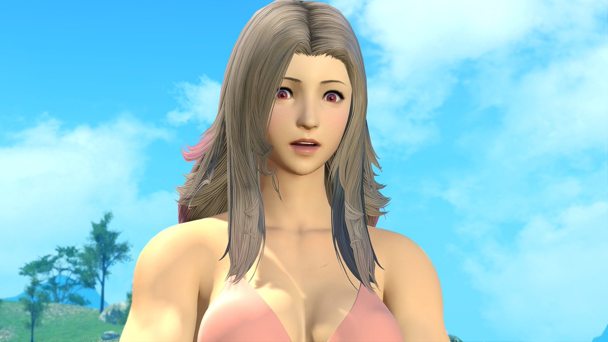 OttolineXIV's tweet photo. Commander Helena doesn't often get leave from her duties in the Temple Knights, so the tropical Costa del Sol is a perfect place to unwind. And Roxanne's eager to welcome her with some traditional beach activities. https://t.co/cprbmEqDq4