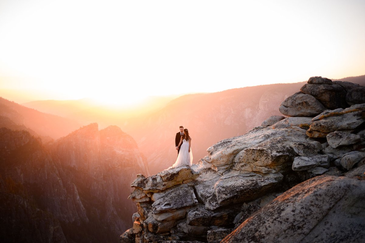 A few Yosemite wedding images from a couple who eloped in the park. By adventure elopement photographer Charleton Churchill.