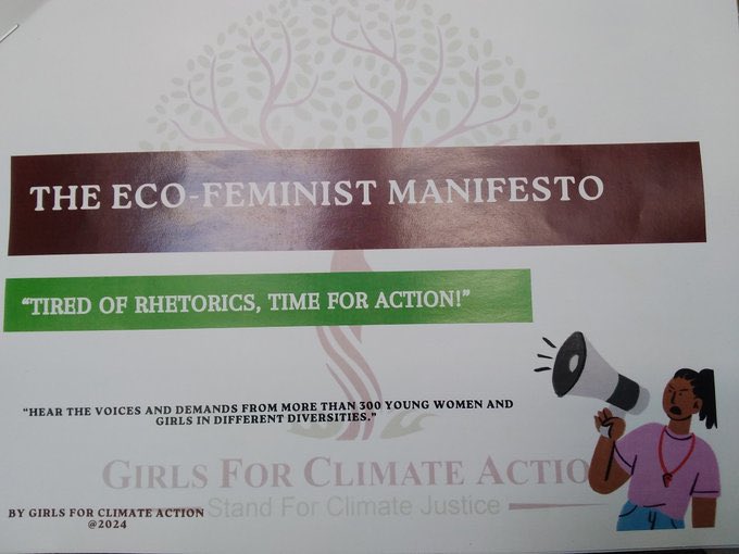 KSharnOcola's tweet image. It&apos;s always wonderful to join #ClimateActivists, especially women. Today, The climate corps Fellows under @G4ClimateAction shared insights from the #EcoFeministmanifesto with the @FrenchEmbassyUg .We look forward to seeing the #demands integrated &amp;amp; adopted across the board.